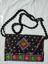 Designer cotton sling bag, Indian Kutchi work, stylish office accessory